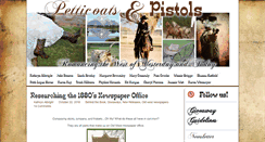 Desktop Screenshot of petticoatsandpistols.com