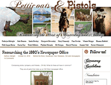 Tablet Screenshot of petticoatsandpistols.com